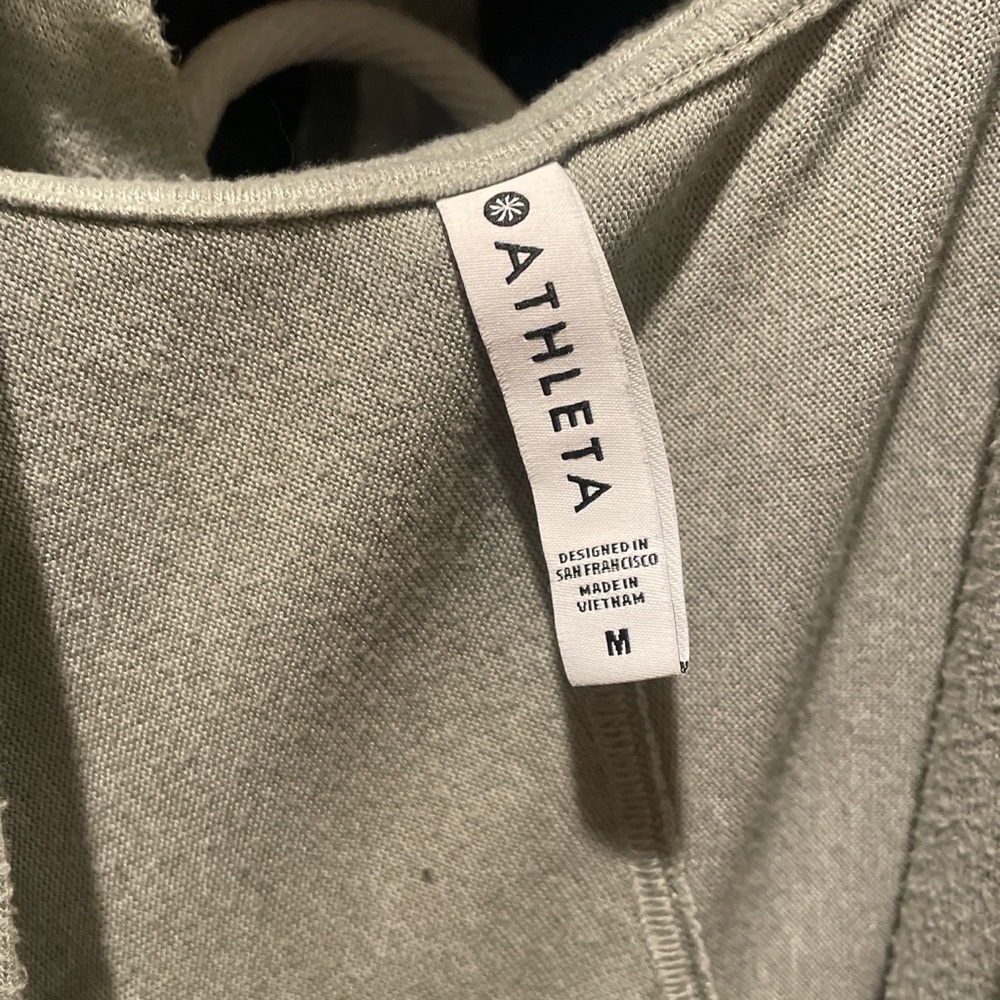 Light greenish ATHLETA slip robe